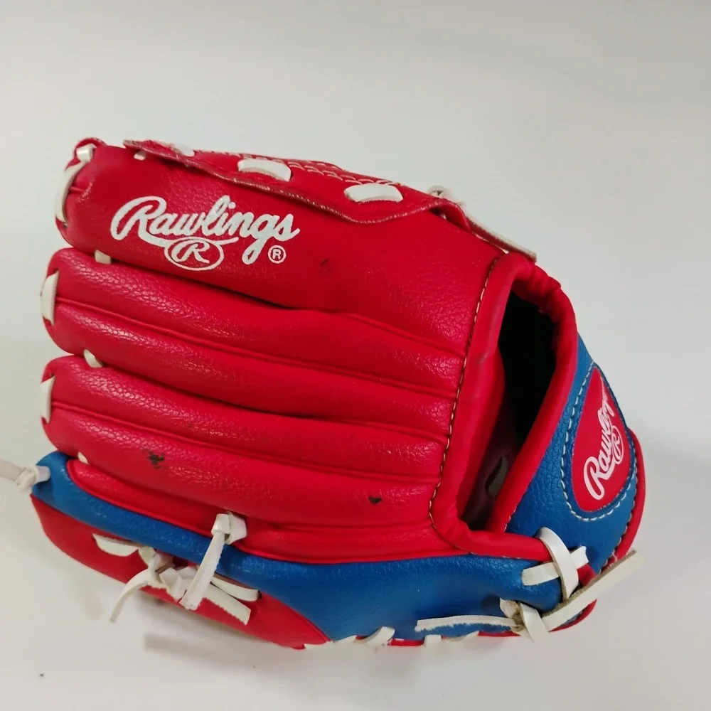 Rawlings Player Series Youth Red Blue Model: PL91SR Baseball Glove